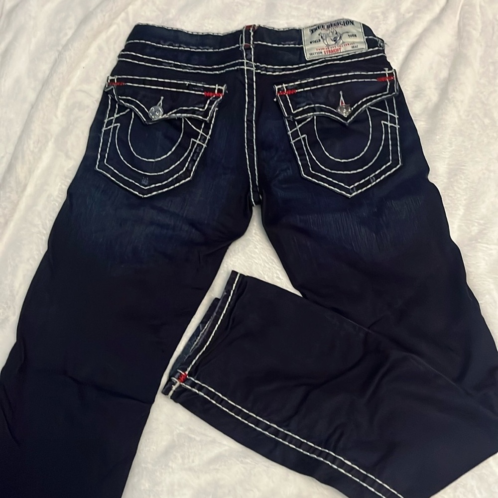 True religion dark blue jeans